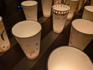 紙コップの廃油キャンドル